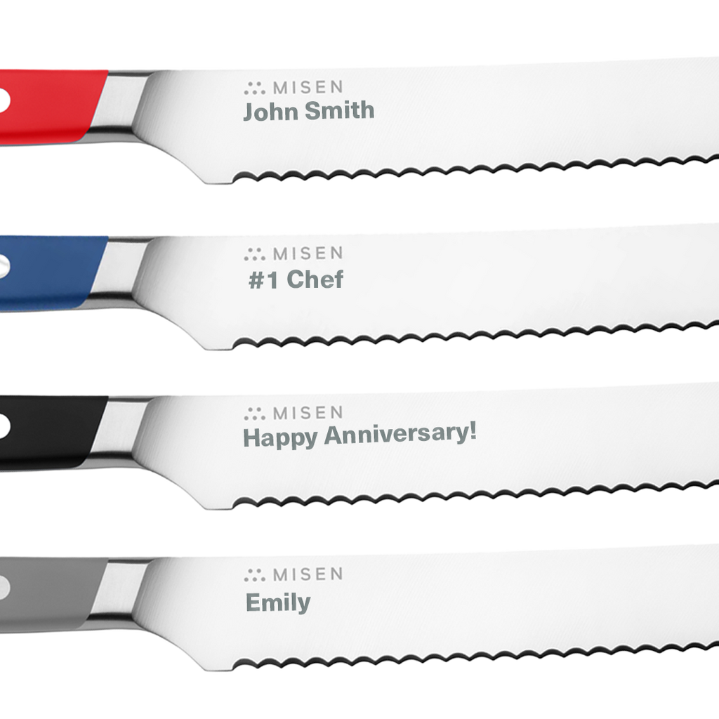 Personalized 5 inch Serrated Knife