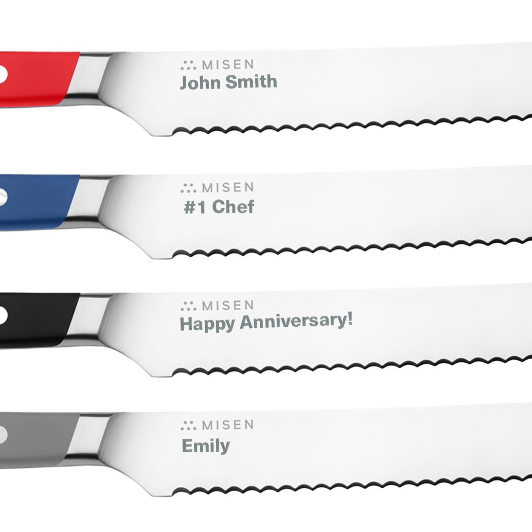 Personalized 5 inch Serrated Knife